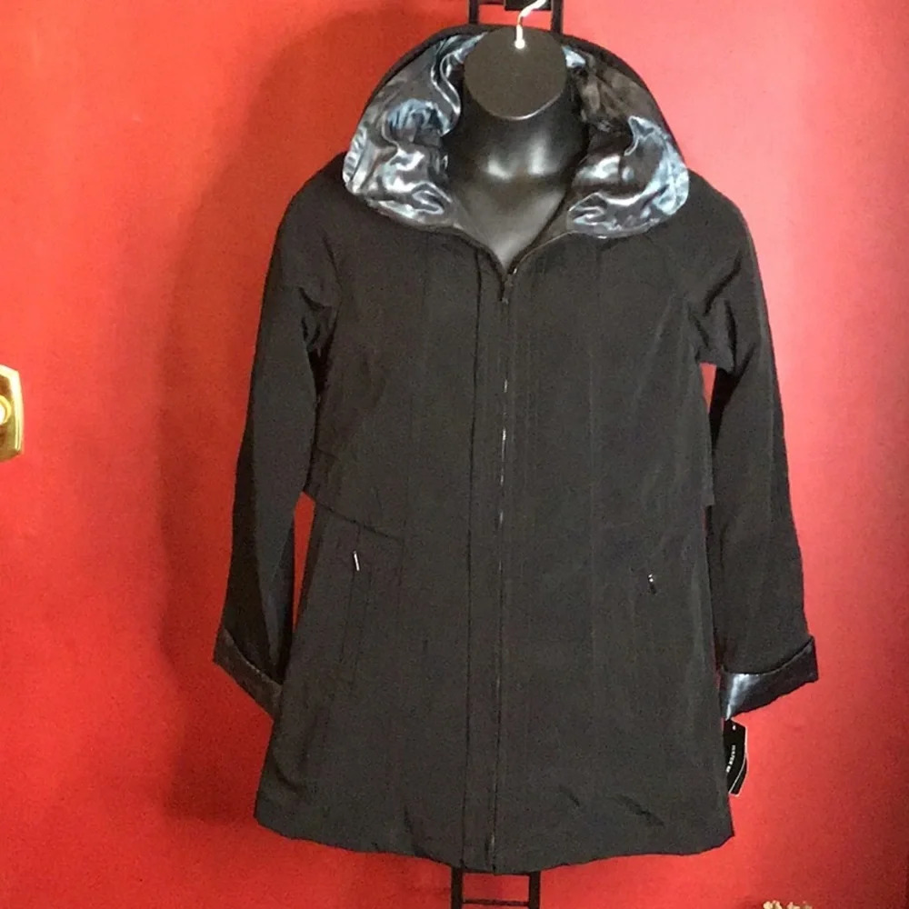 NWT JONES NEW YORK FOIL PRINT ANORAK JACKET SIZE S